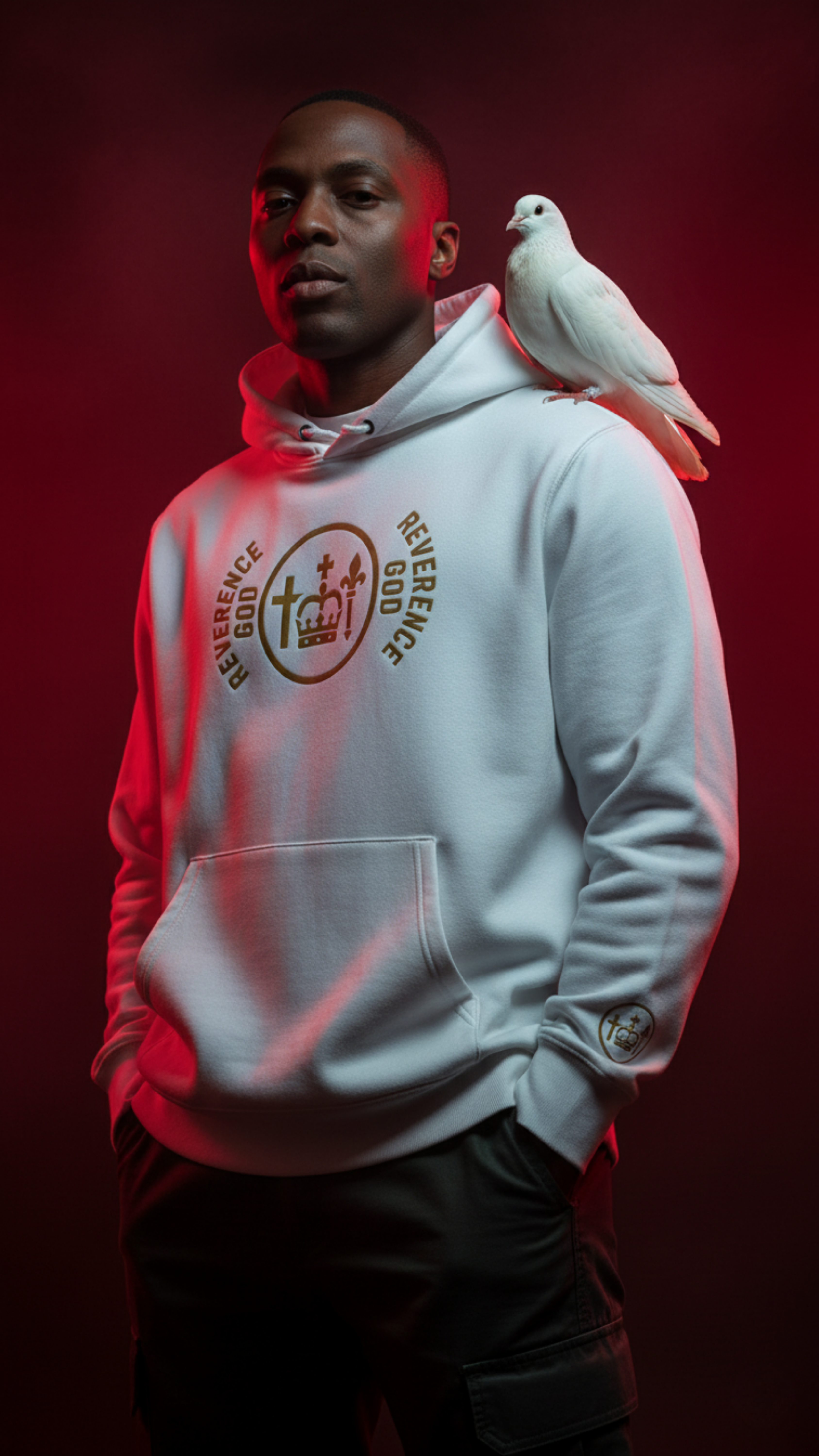 RG Sovereign 
Ivory-Gold Organic Hoodie